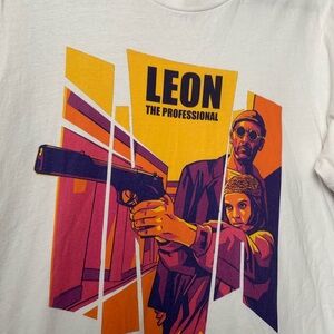 Leon The Professional Graphic White T-Shirt